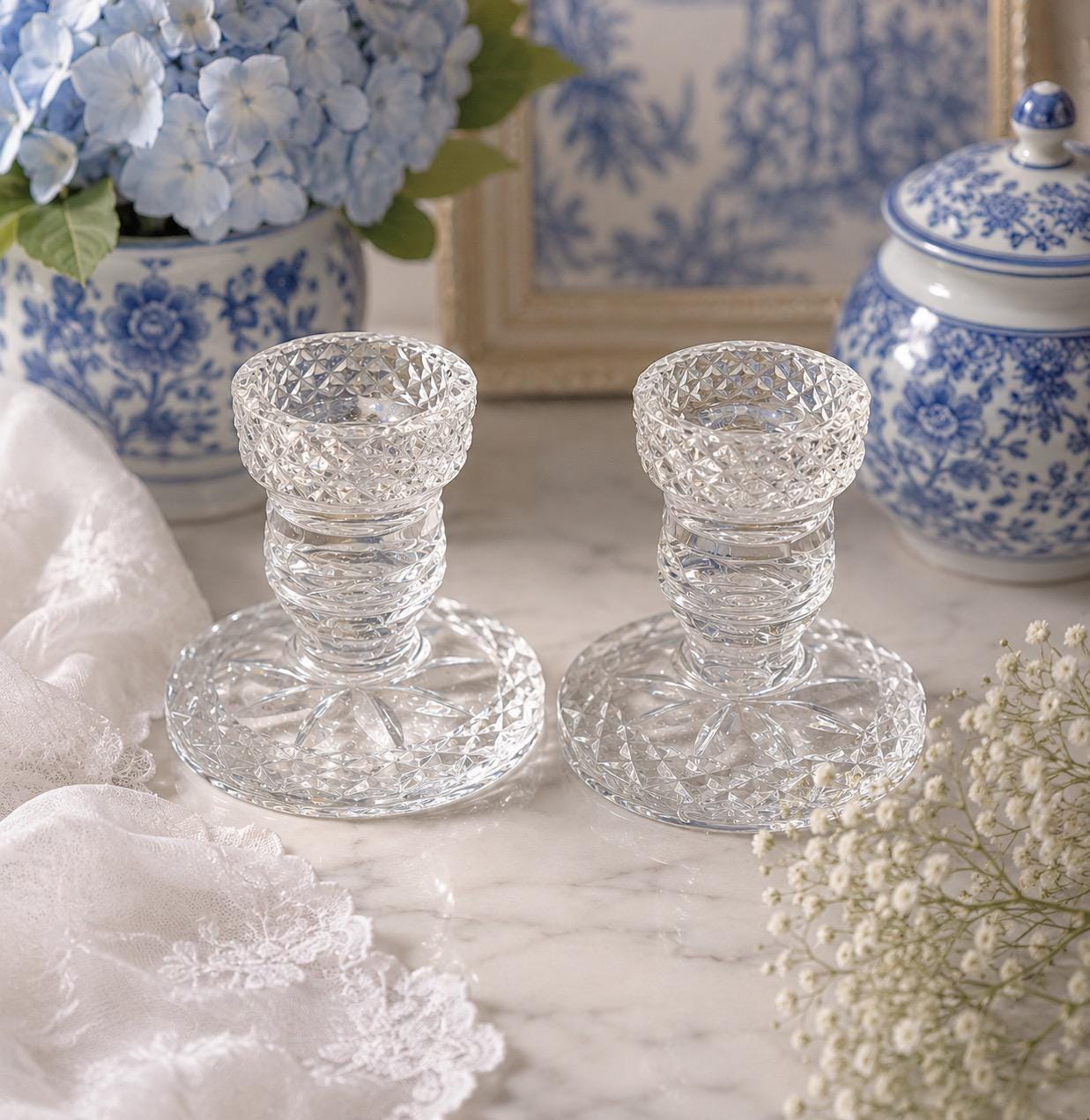 Waterford Crystal Candlesticks - Etsy
