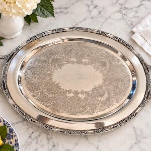 Rogers Bros Silver Tray - Etsy