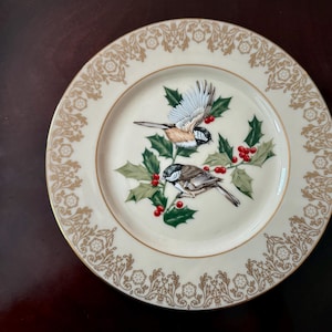 Vintage 1988 Lenox Meisen Teller - Garden Bird Collection, feines Porzellan, hergestellt in den USA