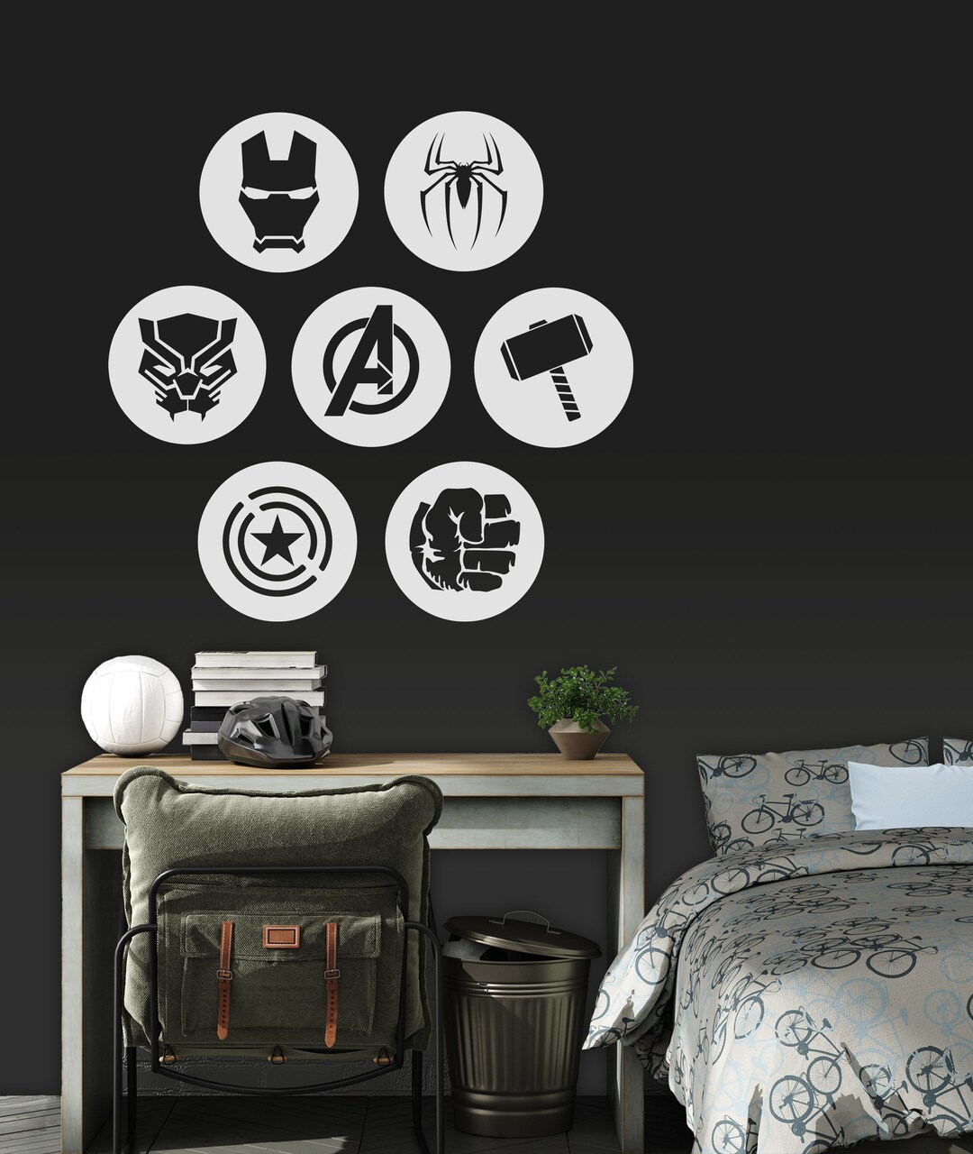 Avengers Logo Wall Decal / Stickers for Room Etsy
