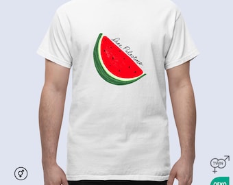 Palestine Watermelon Shirt, Symbol of Resistance Tee, Free Palestine Activist Top, Solidarity Gift, Support Palestine, Ceasefire Now T-Shirt