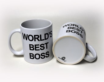 World's best boss ceramic mug