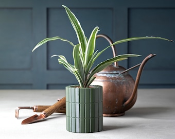 Vertical Block Planter - Indoor Pot - Self-Watering Planter - fits 2” nursery pot plant