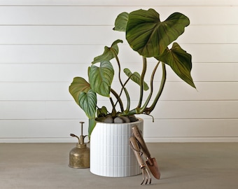 Vertical Block Planter - Indoor Pot - Self-Watering Planter - fits 6” nursery pot plant
