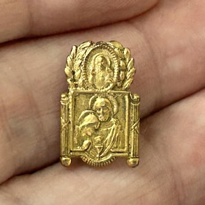 Antique Communion Pin, Antique Remembrance of First Holy Communion Religious Brooch, 2Way Religious Brooch, Communion Pin, Communion Gift