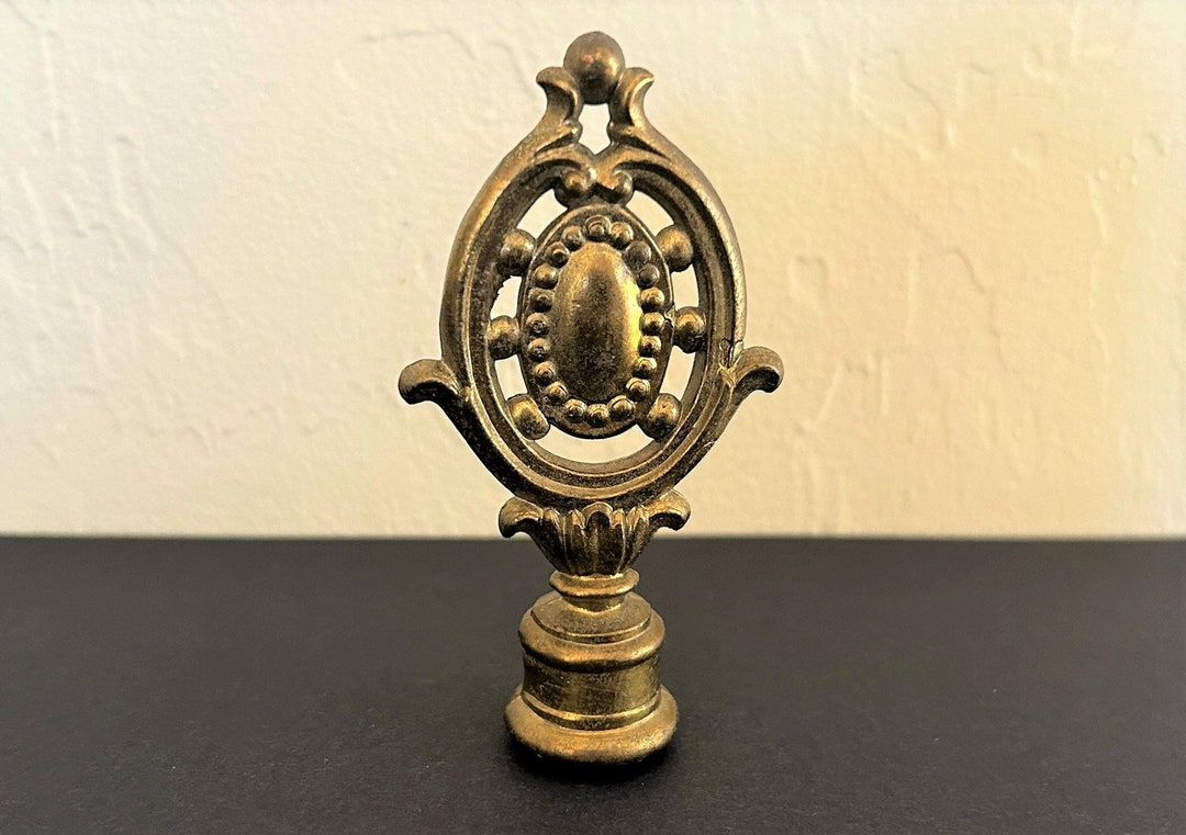 Vintage Brass Finial Ornate Brass Lamp Finial Vintage Lamp Etsy