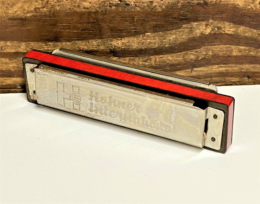 Antique Hohner International Harmonica Made in Brazil Etsy