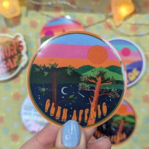 Scotland Retro Nature Vinyl Sticker Glen Affric