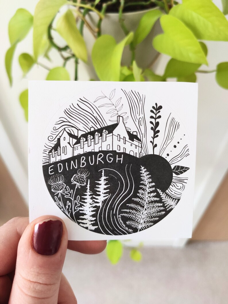 Stickers 'edinburgh Castle' Etsy