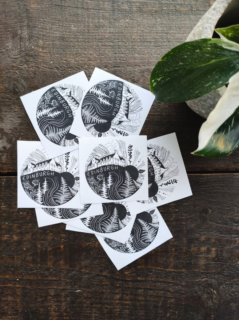 Stickers 'edinburgh Castle' Etsy