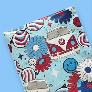 10x13 Groovy Patriotic poly mailer image 2