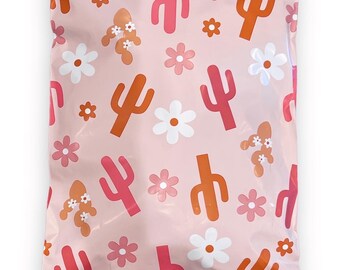 10x13 Flowering Cactus poly mailer