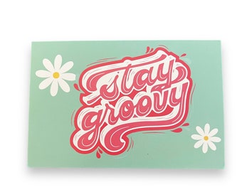 Stay Groovy Thank You Card - 100 pack