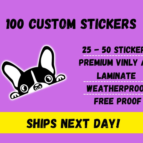 Custom Logo Stickers | Custom Stickers | Custom Vinyl Stickers / Die Cut Stickers / Logo Stickers / Cut to Size Stickers