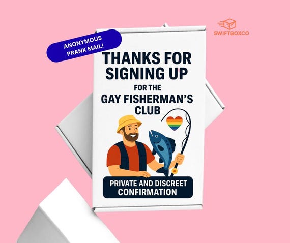 Anonymous Prank Mail, Gay Fisherman's Club Gag Gift