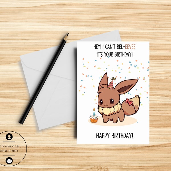 Video Game Birthday Card - Nerdy Card - Cute Birthday Card - Funny - Pun Card - Gamer Birthday Card - Gamer Gift - Printable