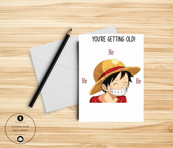 Anime Zing Birthday Card  Scribbler