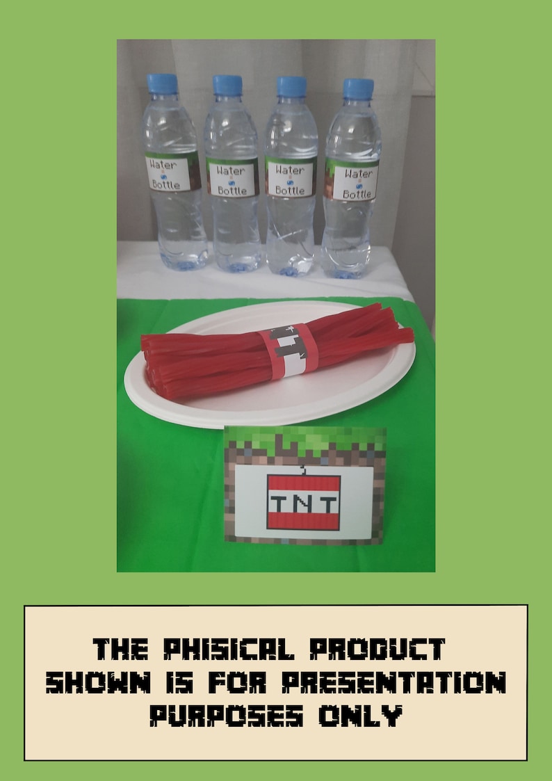 TNT Wrappers Pixelated Video Game Party Birthday Party - Etsy