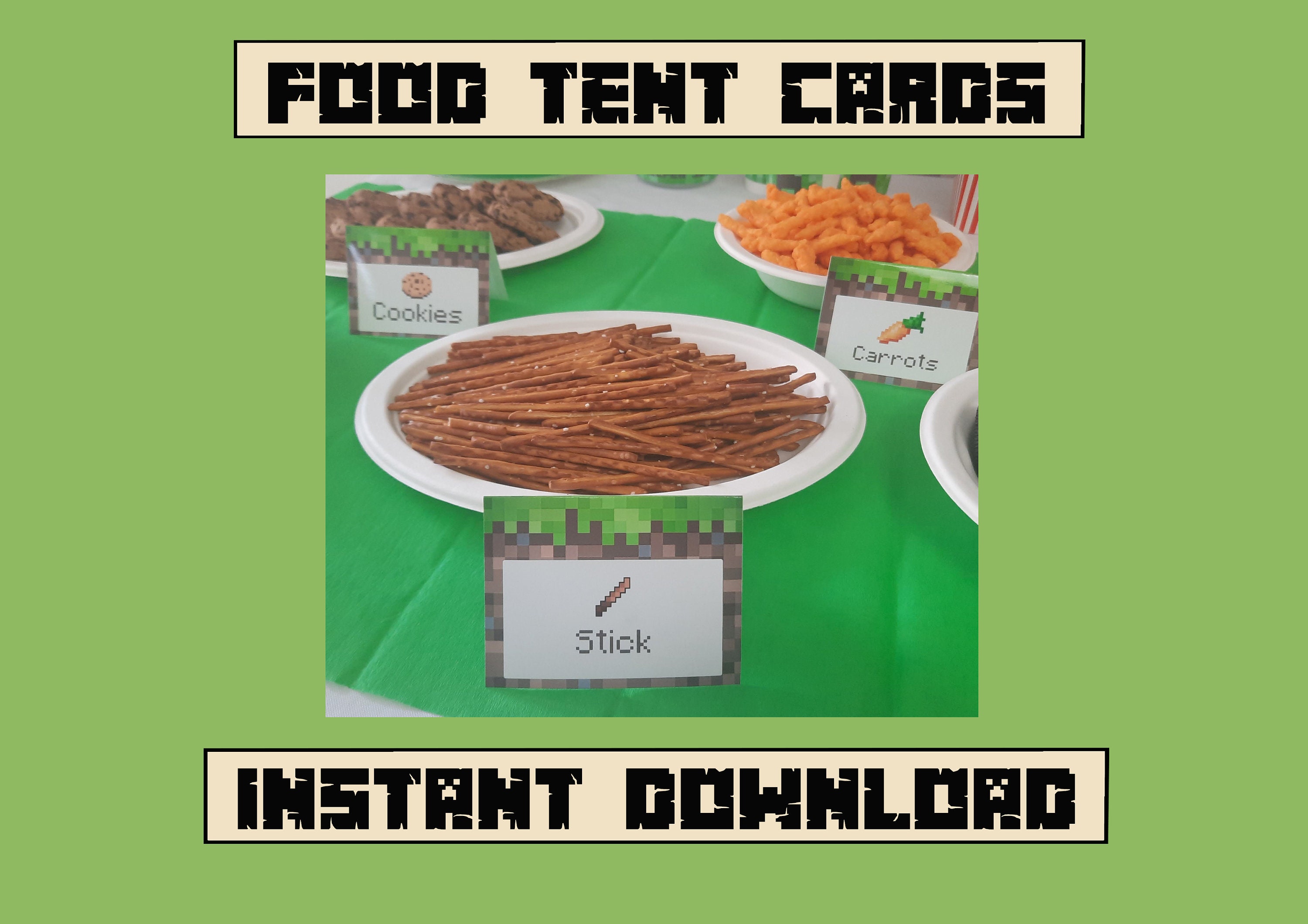 12 Foldable Food Labels