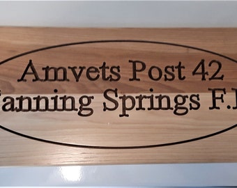 Fraternity, sorority, veterans organizations, employee of the year, etc. custom signs