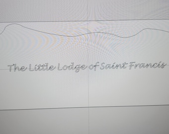 Custom pair of two signs on live edge FL pine with one line of engraving on each.