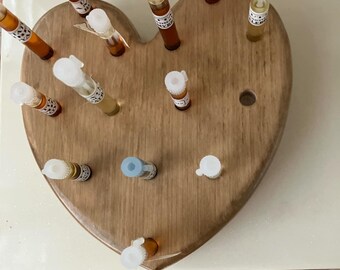 Essential Oil Vial Holder: Heart-Shaped Organizer