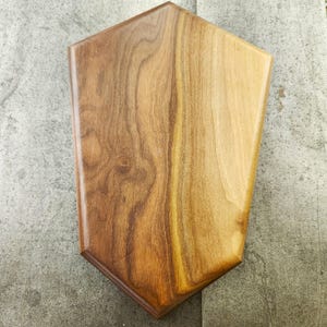 Trophy or antler mount made from solid hardwood