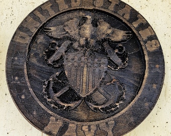 U.S. Navy style plaque.
