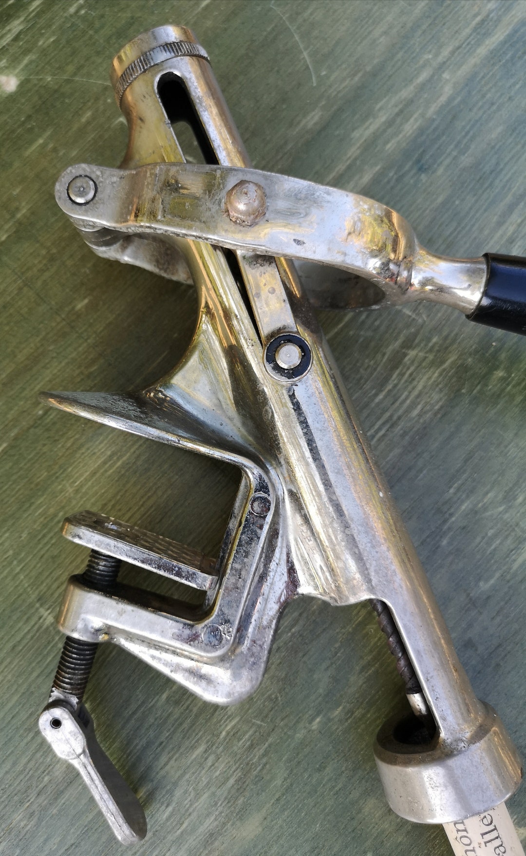 Vintage Bar Cork Opener Bottle Opener Table Mounted Opener Etsy