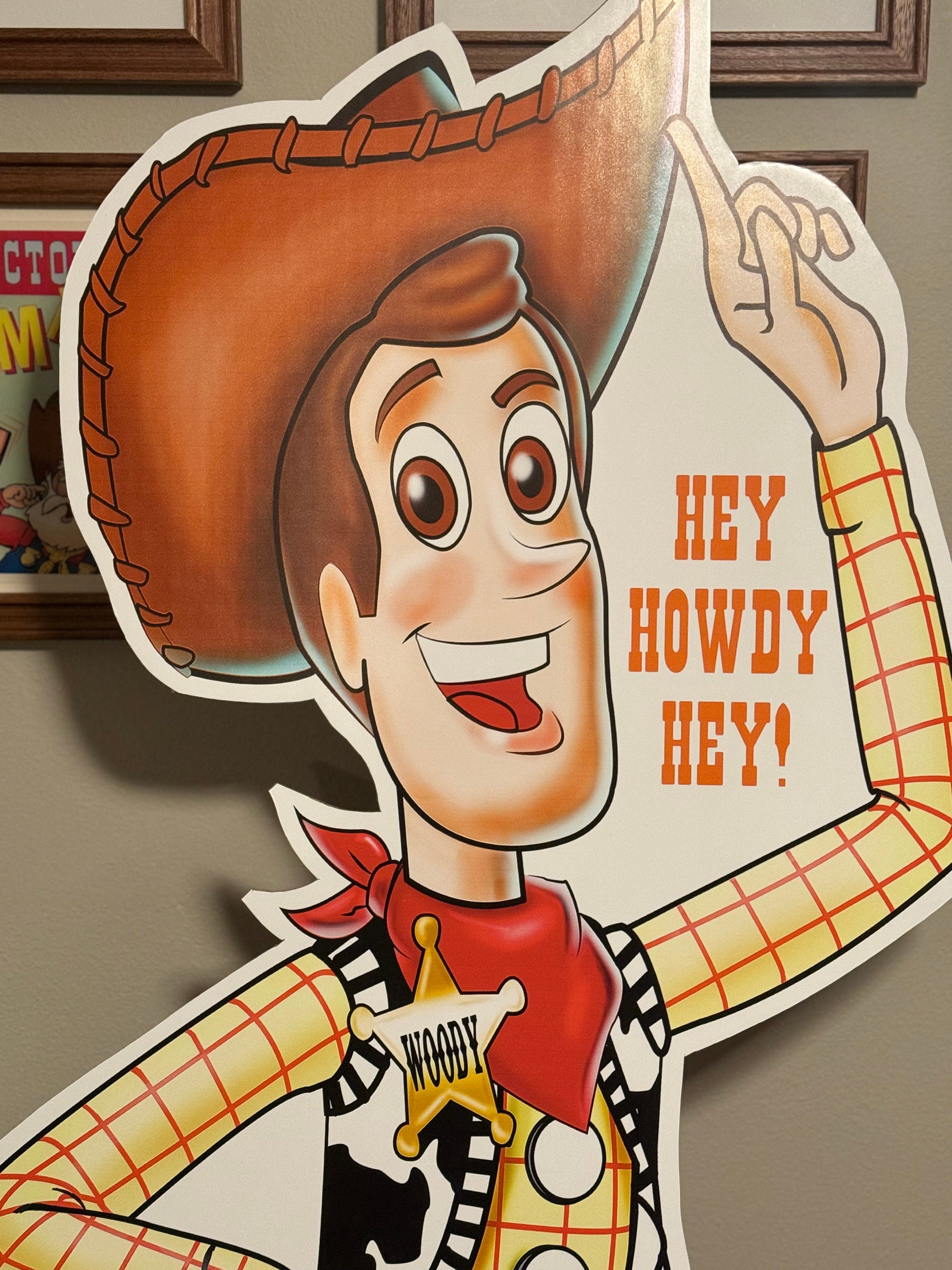 Life-size Sheriff Woody Cardboard Standup - Toy Story Collector's