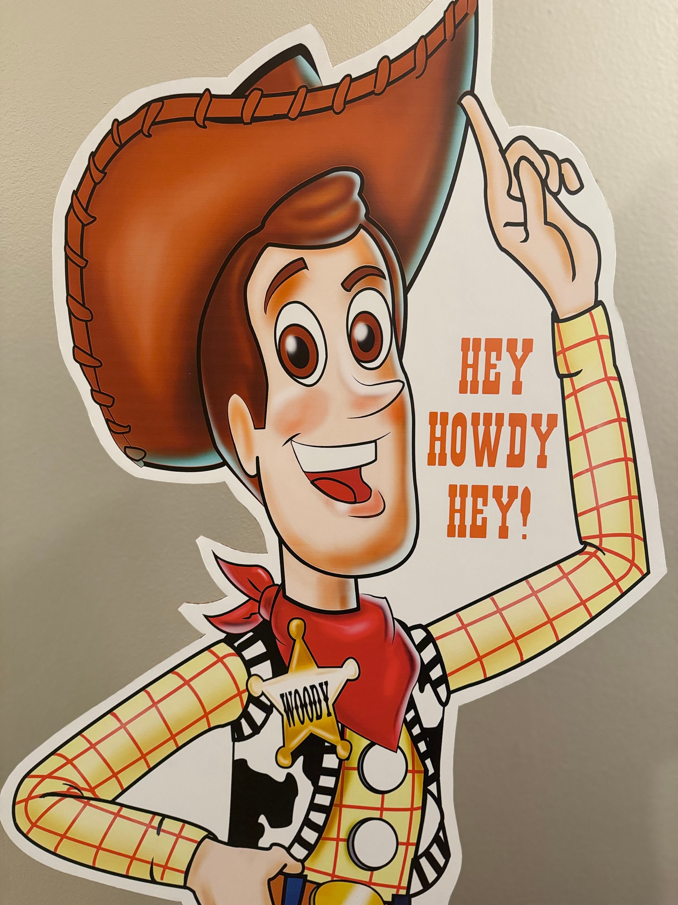 woodyページ(●´ω｀●) Life-size Sheriff Woody Cardboard Standup - Toy Story Collector's