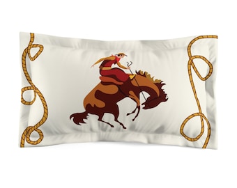 Andy’s Room Cowboy Pillow Sham | Toy Story Western Bedding | Sheriff Woody Bedroom Decor | Pixar Kids Room