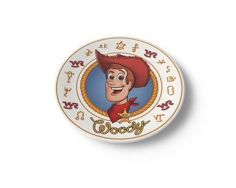 Toy Story 2 - Woody's Roundup Plates - Disney Pixar Collectible - Woody - Jessie - Bullseye - Prospector