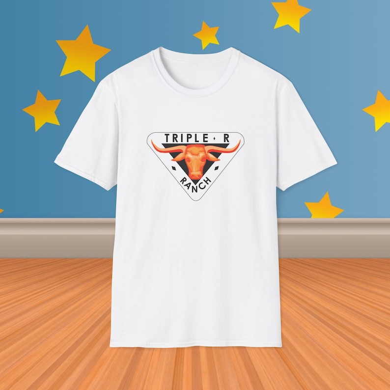 Andy's Triple R Ranch Tee: Retro Cowboy Camp Graphic Shirt image 1