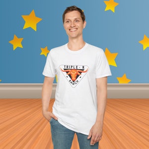 Andy's Triple R Ranch Tee: Retro Cowboy Camp Graphic Shirt image 6