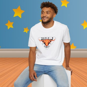 Andy's Triple R Ranch Tee: Retro Cowboy Camp Graphic Shirt image 8