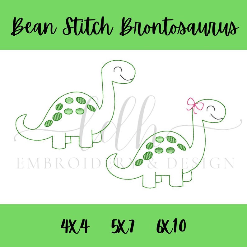 Brontosaurus Dinosaur Sketch Fill Embroidery Design File - Etsy