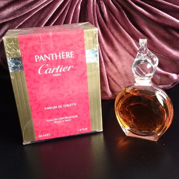 RARE discontinued Panthere by Cartier (second vintage edition) parfum de toilette 50 ml.