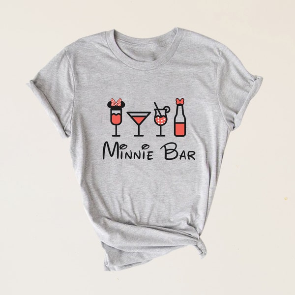 Minnie Bar Shirt, Minnie Mouse Shirt, Disney Shirt, Disney Wine Shirt, Drinks Lover Shirt, Disneyland Shirt, Disneyworld Shirt, Drunk Shirt
