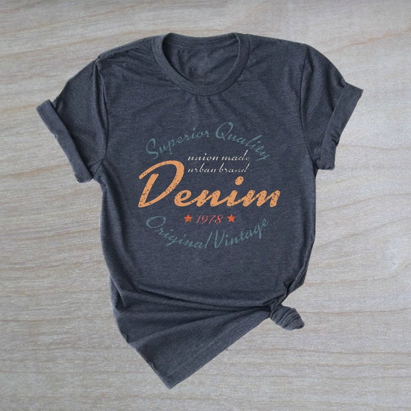 Denim Shirt, 1978 Shirt, Union Made Urban Brand Shirt, Vintage Shirt, Urban Shirt, 90s Shirt, Unisex Shirt, Gift Shirt, Shirt for Him & Her