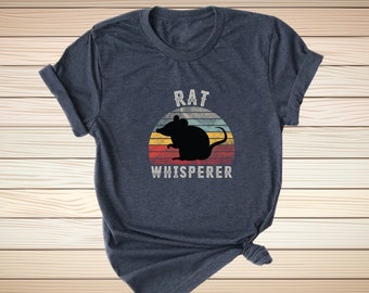 Rat Whisperer Shirt, Rat Shirt, Rat Lover Shirt, Vintage Shirt, Unisex Shirt, Animal Shirt, Animal Lover Shirt, Gift Shirt, Retro Shirt