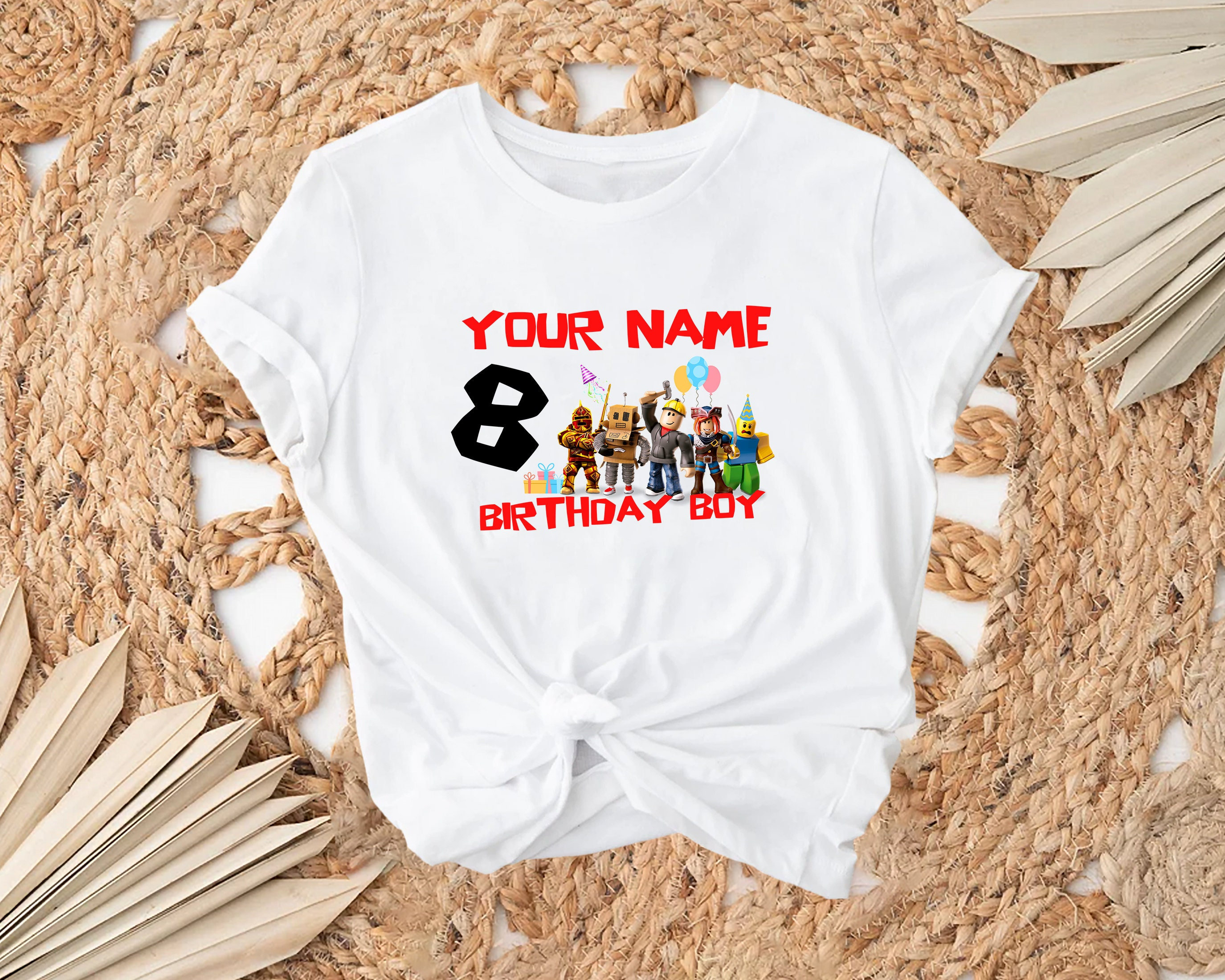 Custom Roblox Girl Birthday Matching Family Shirt, Custom Name  Shirt,Birthday