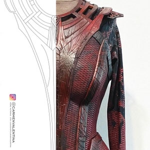 PATTERN: Wanda Maximoff Scarlet Witch Multiverse of Madness Center Piece Cosplay Pattern PDF