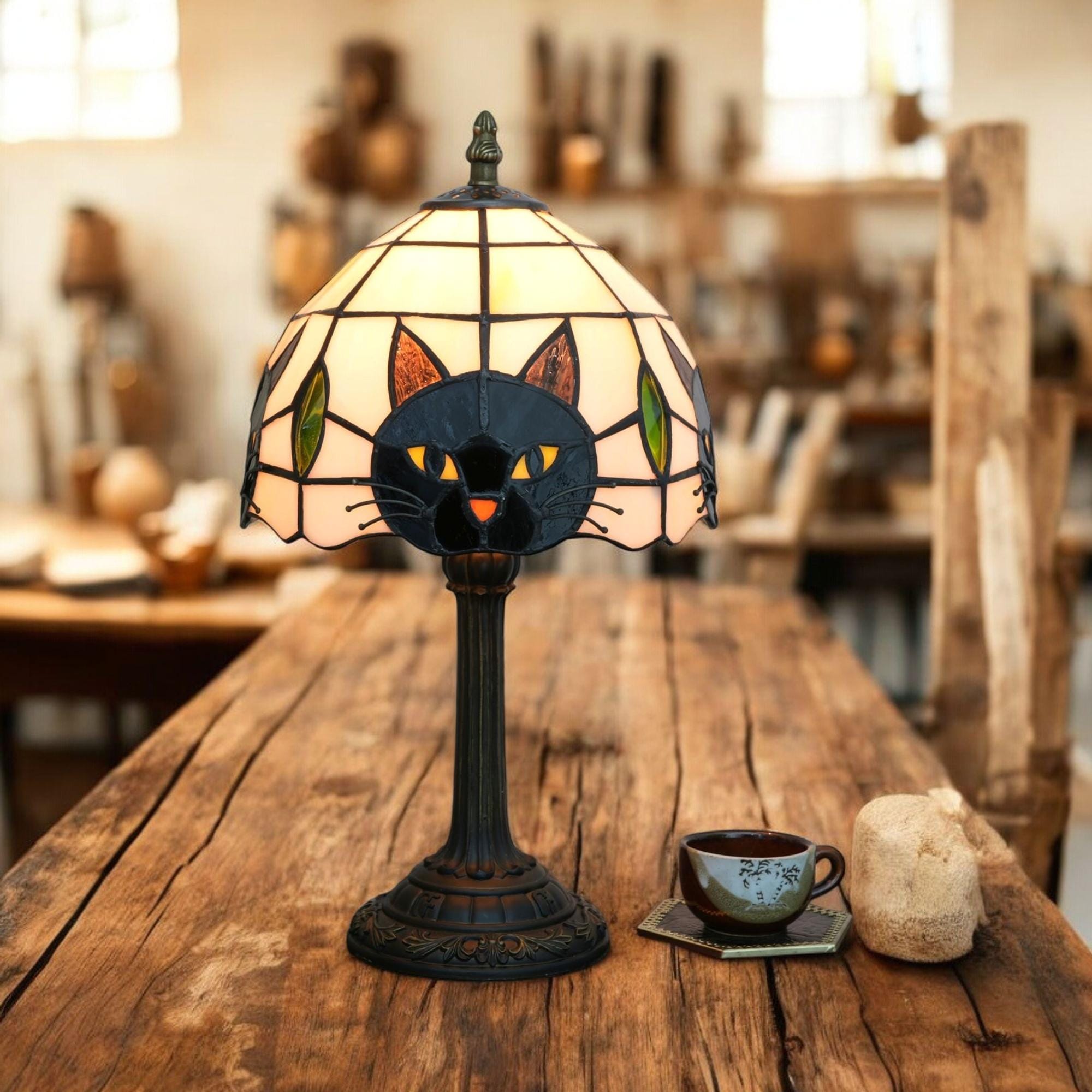 Tiffanys Cat Lamp - Etsy