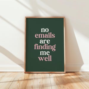 Home Office Wall Print | Office wall art, home office print, cute office decor, work poster, home office decor, work from home print