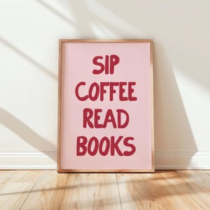 Book Lover Wall Print | bookish print, gift for bookworm, reading print, book wall art, book lovers decor, gift for book lover, bookcore