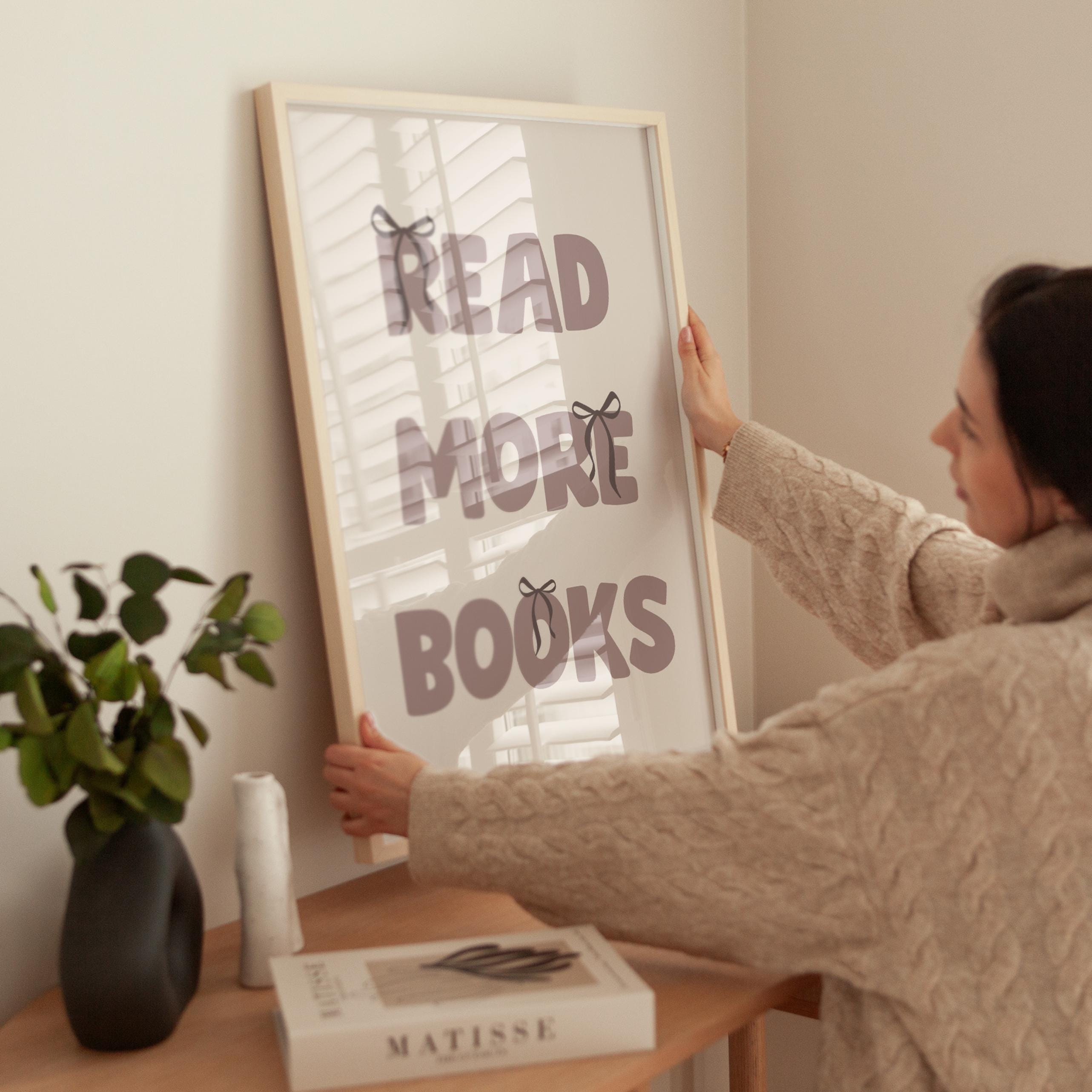 Book Lover Wall Art Prints | Reading Bookish Decor (digital Download ...