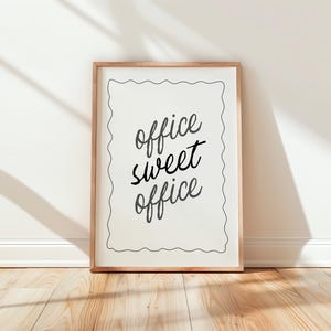 Home Office Wall Print | Office wall art, home office print, cute office decor, work poster, home office decor, work from home print