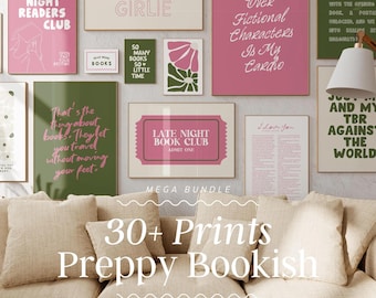 Buchliebhaber Wall Art Prints | Bücherwurm Dekor (Digitaler Download)