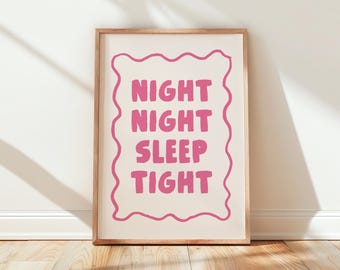 Bedroom Wall Print | Printable wall art, quote print, typography wall art, preppy bedroom decor, cosy decor, bedroom print